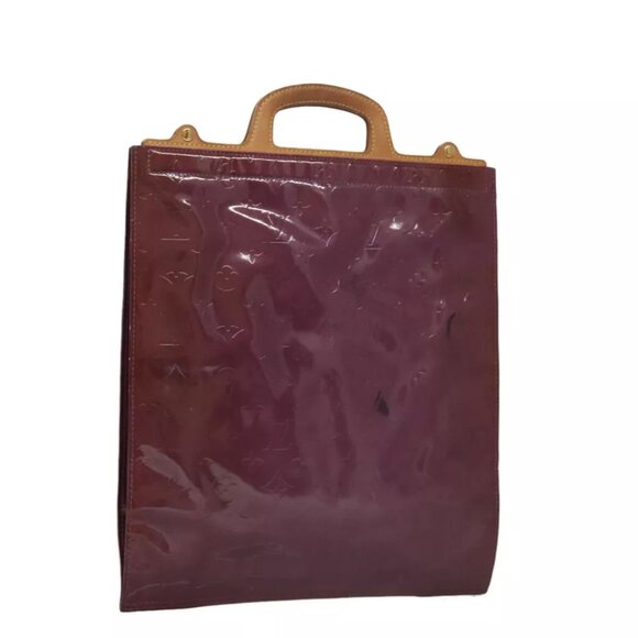 LOUIS VUITTON Monogram Vernis Stanton Tote Bag Purple Viole - Picture 1 of 16